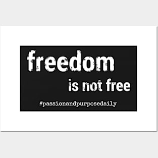 Freedom inspirational quote – Independent Thinker slogan Posters and Art